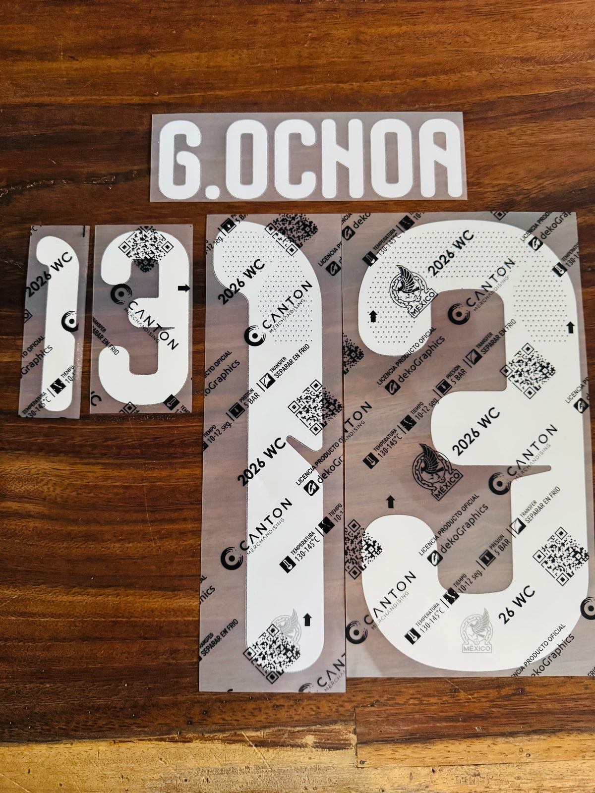 OFFICIAL NAME & NUMBER SETS