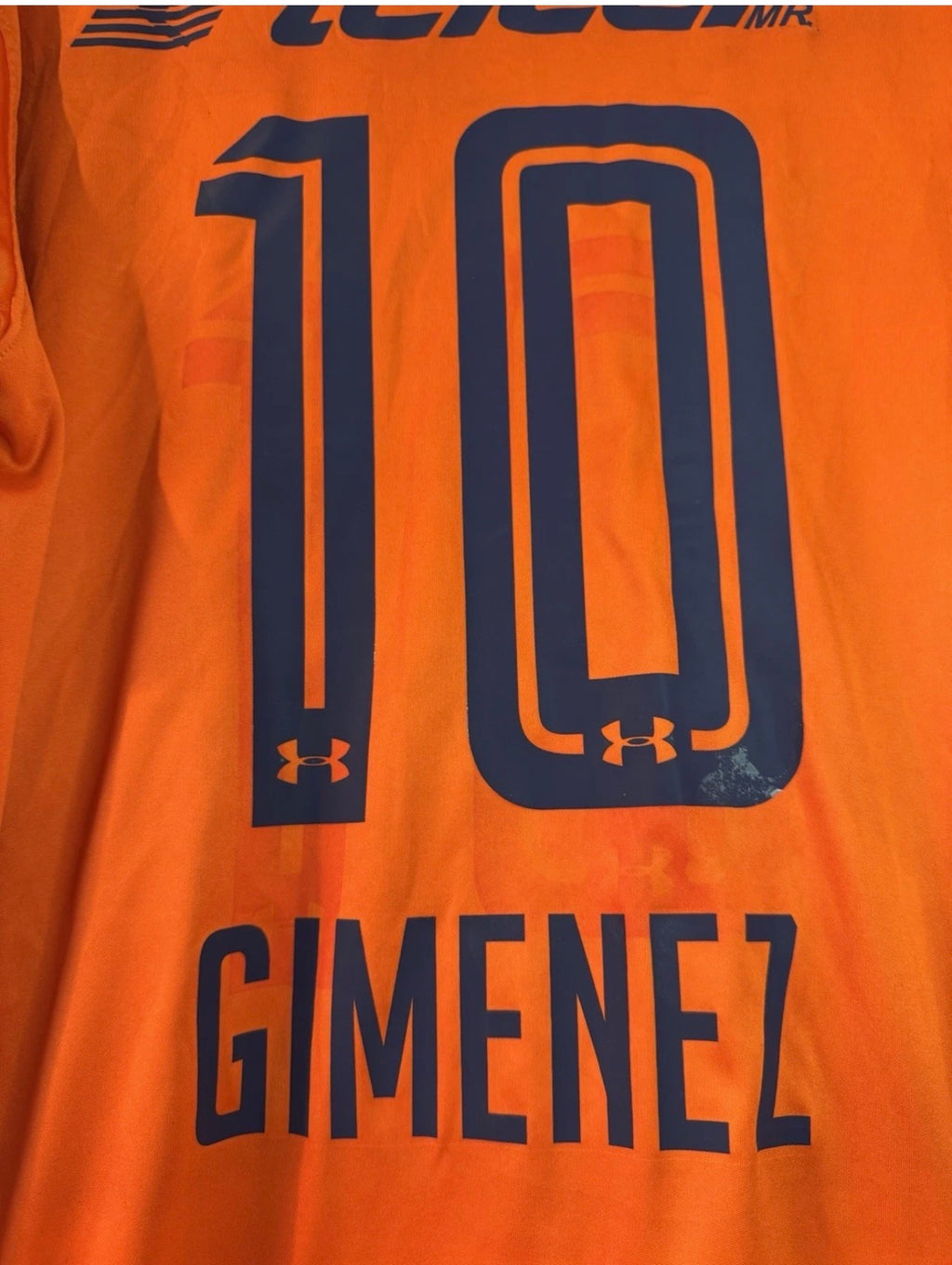 CRUZ AZUL THIRD SHIRT 2015-2016 UNDER ARMOUR CHACO GIMENEZ #10