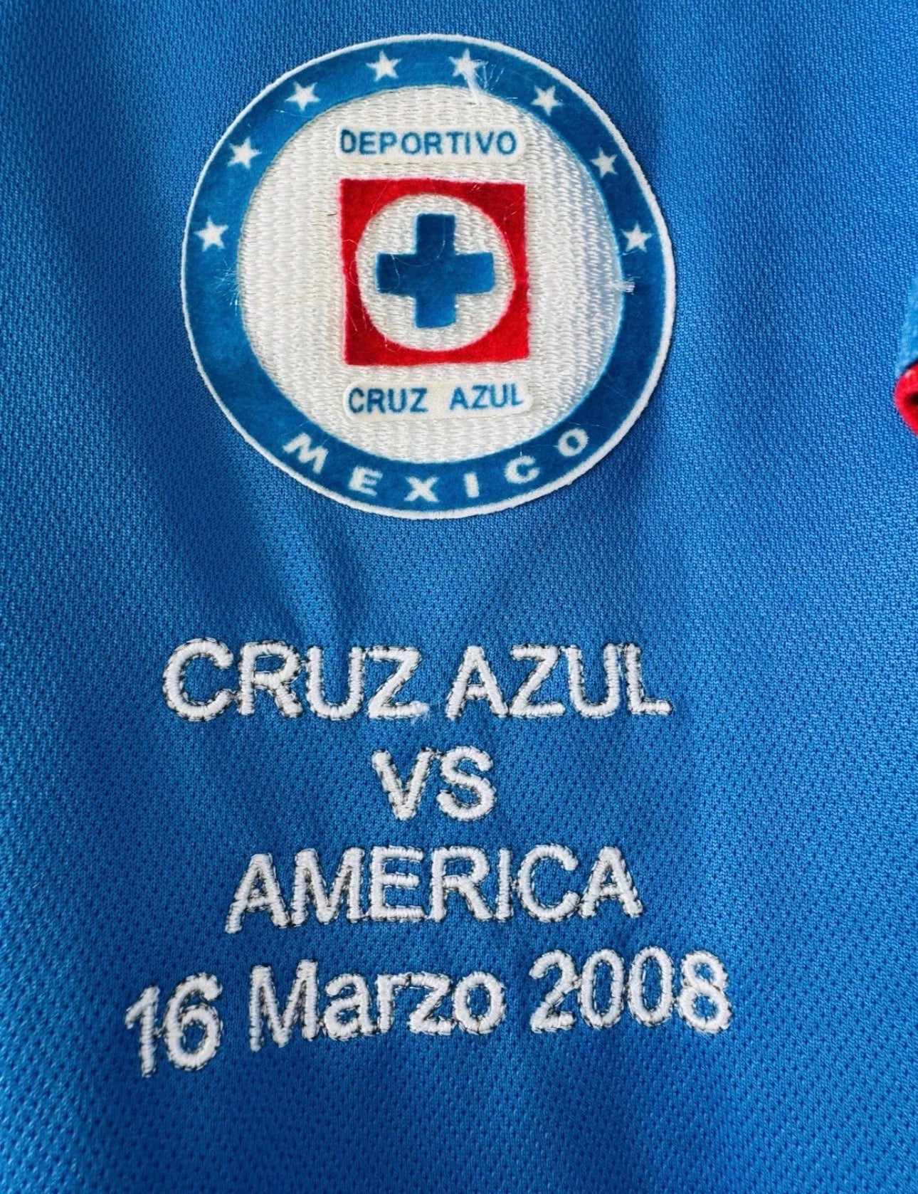 CRUZ AZUL HOME SHIRT 2007-2008 UMBRO [S] LIGA MX FOOTBALL GERARDO TORRADO #6