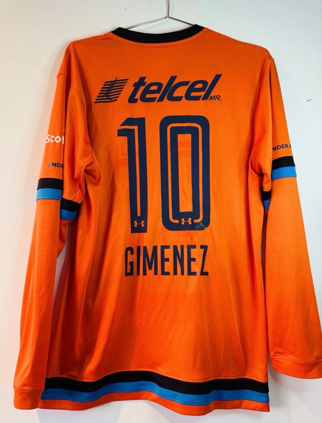 CRUZ AZUL THIRD SHIRT 2015-2016 UNDER ARMOUR CHACO GIMENEZ #10