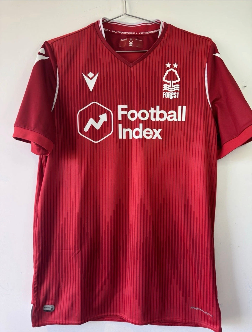 NOTTINGHAM FORREST HOME SHIRT 19-20 MACRON [M] PREMIER LEAGUE FOOTBALL SHIRT