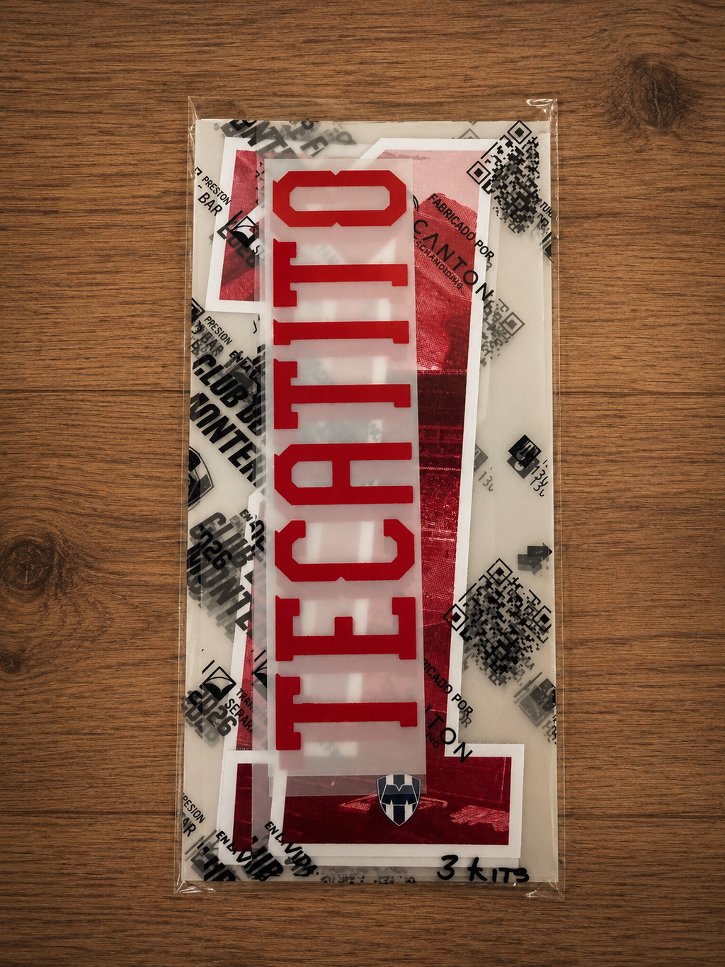 NOMBRE ESTAMPADO "TECATITO" CORONA #17 OFICIAL RAYADOS DE MONTERREY FC PARA CAMISETA LOCAL