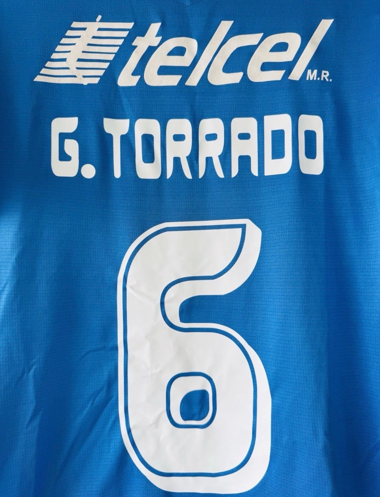 CRUZ AZUL HOME SHIRT 2007-2008 UMBRO [S] LIGA MX FOOTBALL GERARDO TORRADO #6