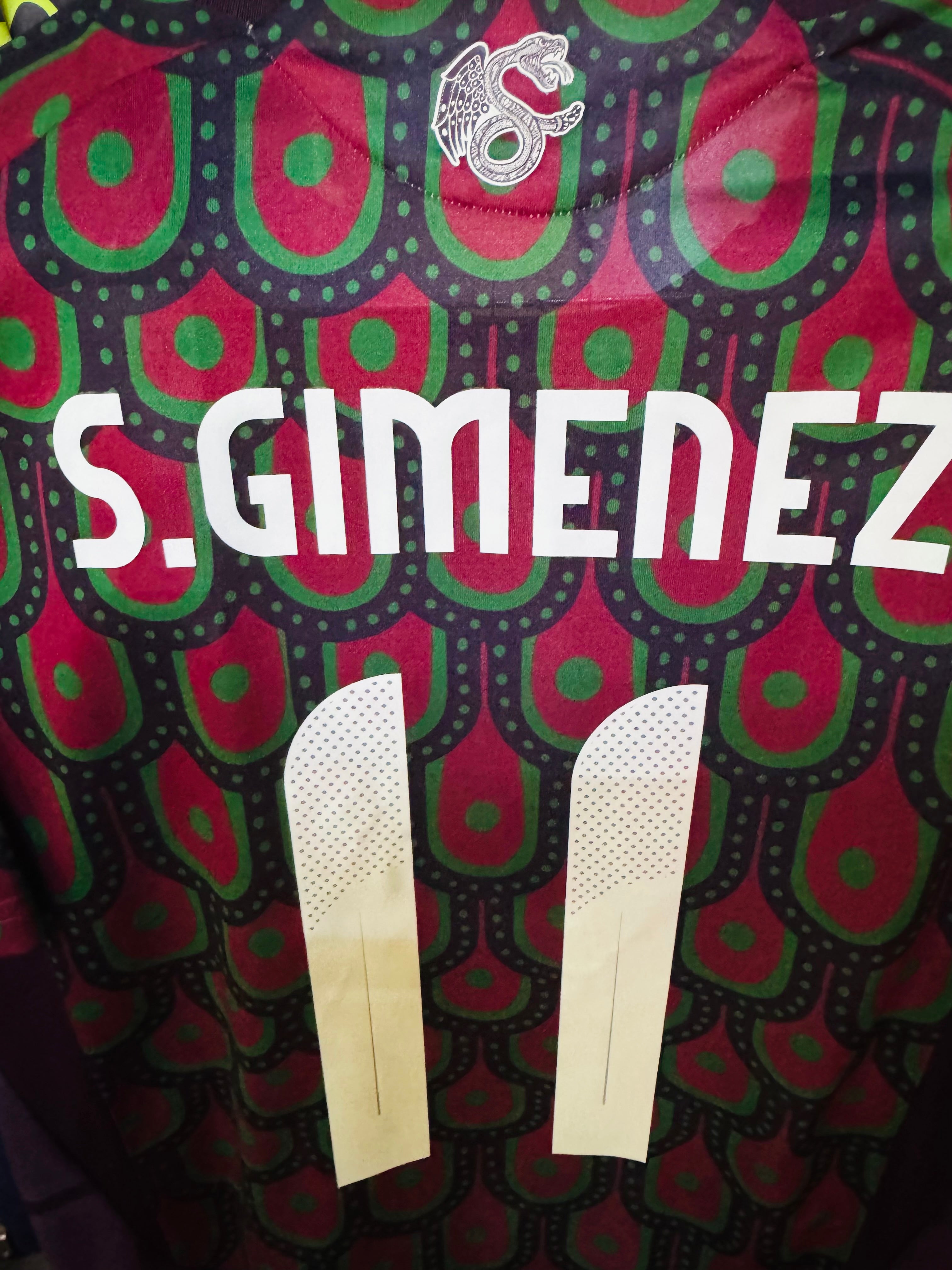 MEXICO MATCH SHIRT HOME 2024 SANTI GIMENEZ #11 [S] COPA AMERICA 2024 PLAYER