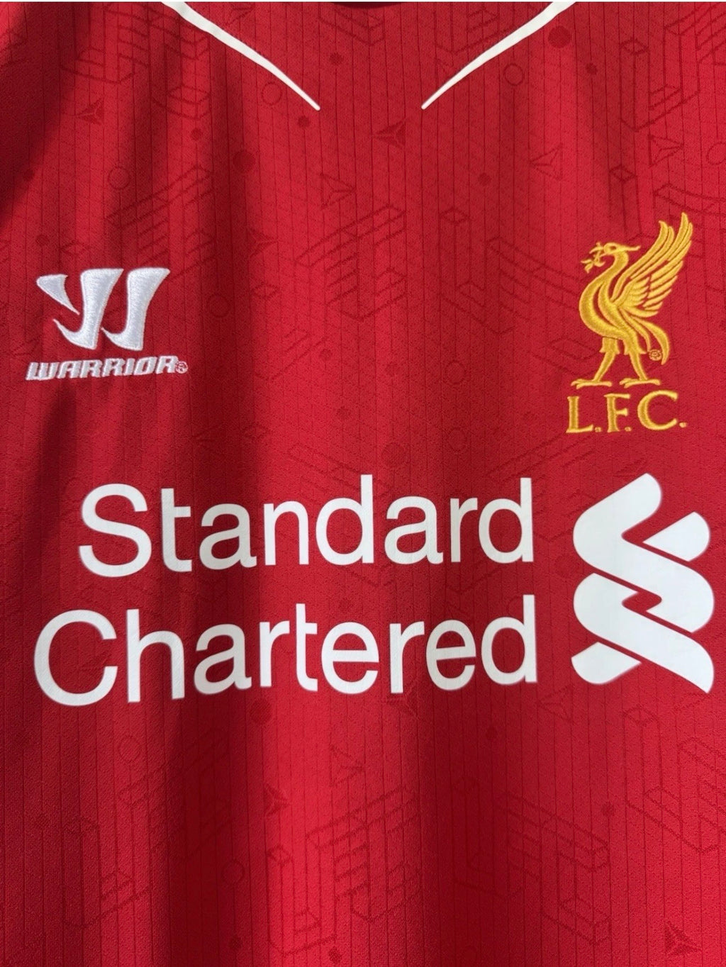LIVERPOOL HOME SHIRT 14-15 WARRIOR [L] STEVEN GERRARD #8 PREMIER LEAGUE