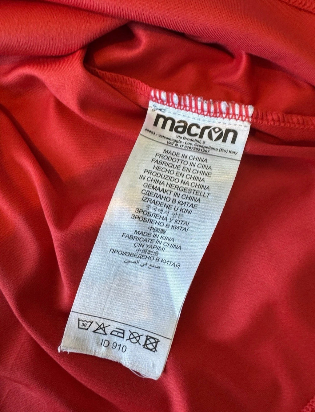 NOTTINGHAM FORREST HOME SHIRT 19-20 MACRON [M] PREMIER LEAGUE FOOTBALL SHIRT
