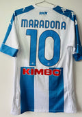 SSC NAPOLI 2020 2021 4th SHIRT [XL] KAPPA MARADONA EDITION SERIE A CALCIO