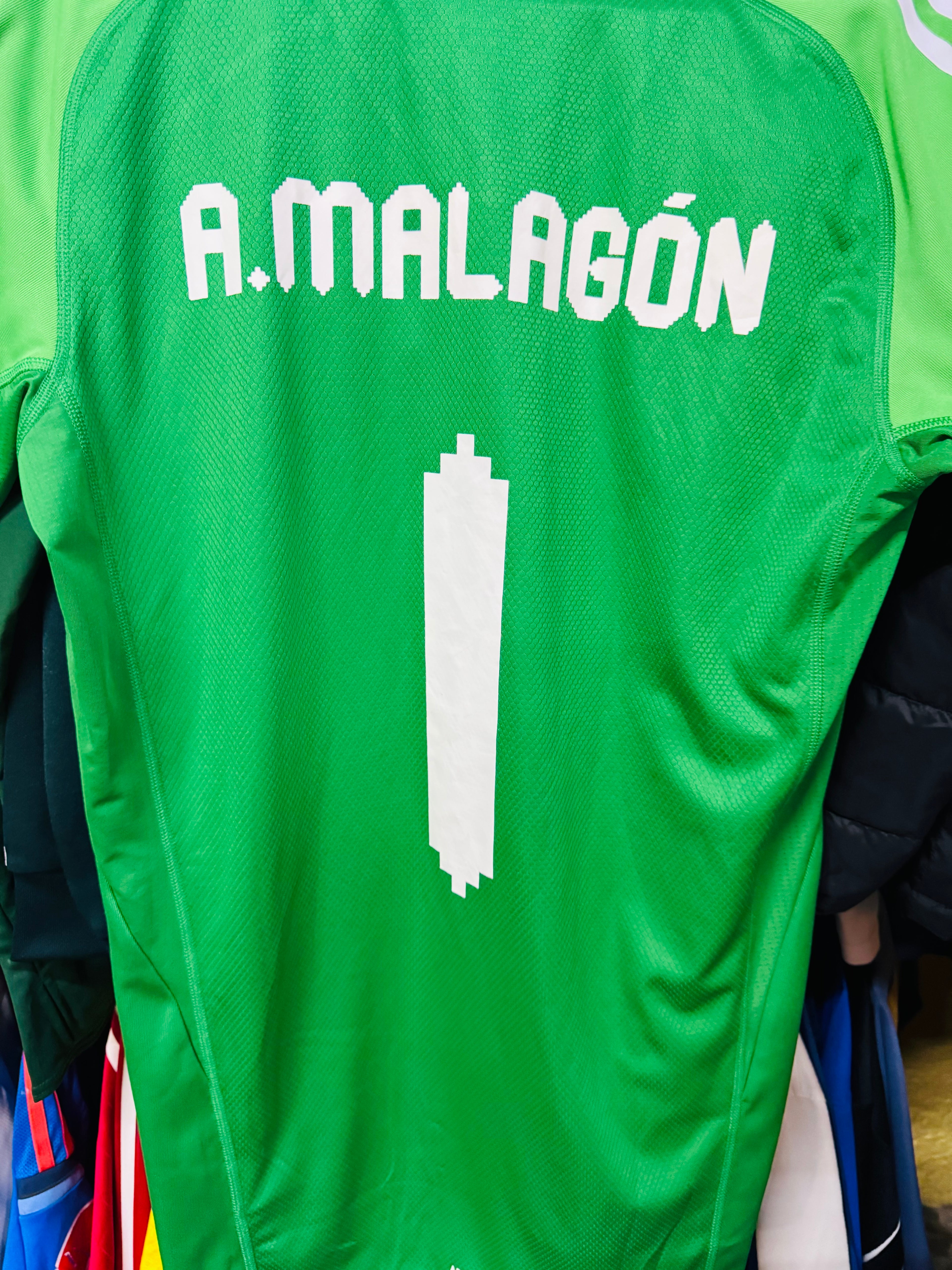 MEXICO MATCH ISSUE SHIRT GOALKEEPER GREEN COPA ORO 2025 MALAGÓN  #1 [L] UTILERIA