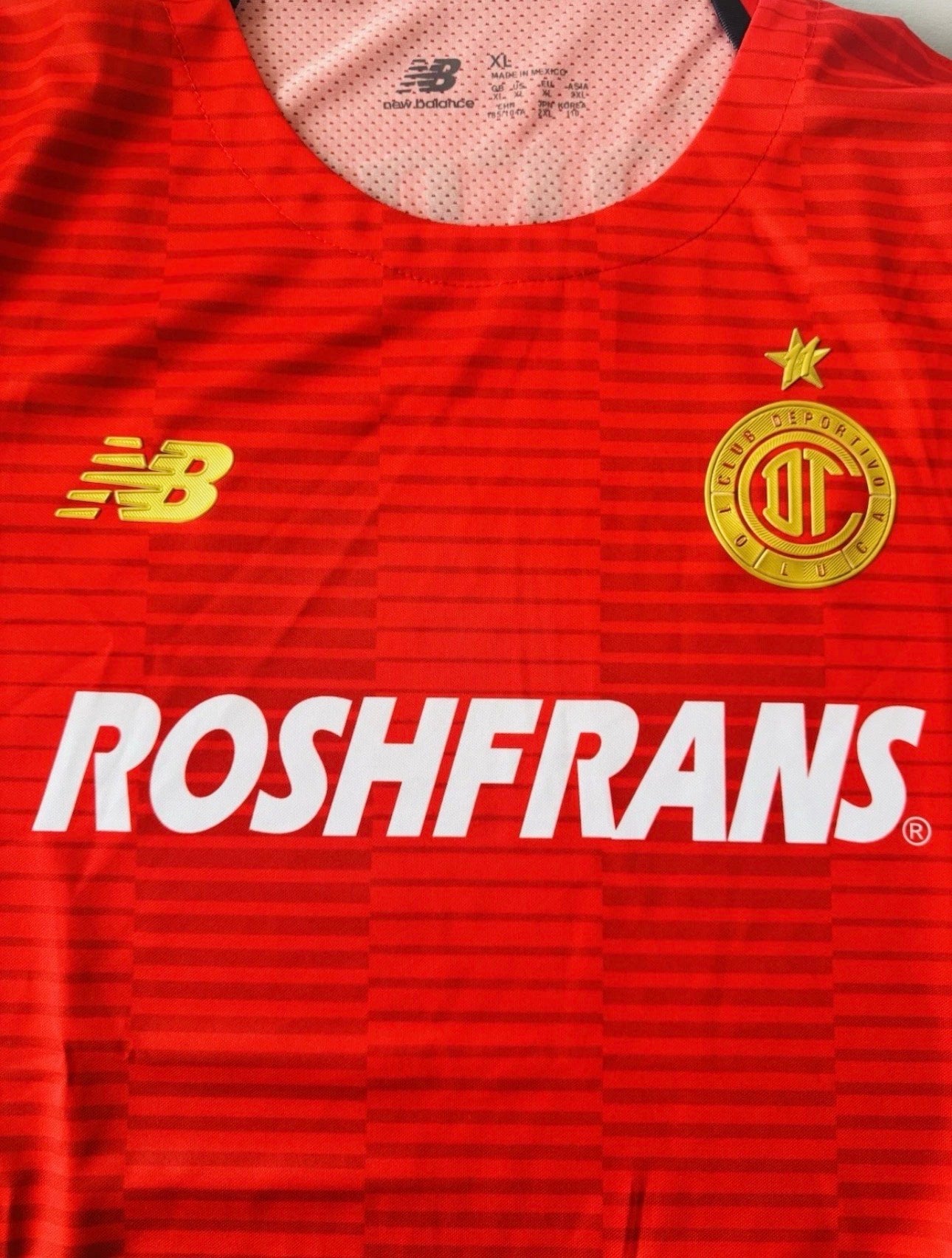 TOLUCA FC HOME SHIRT 2025-2026 LIGA MX NEW BALANCE  MEN [XL]