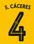 OFFICIAL CLUB AMERICA NAME SET S. CÁCERES#4 HOME SHIRT 26/27