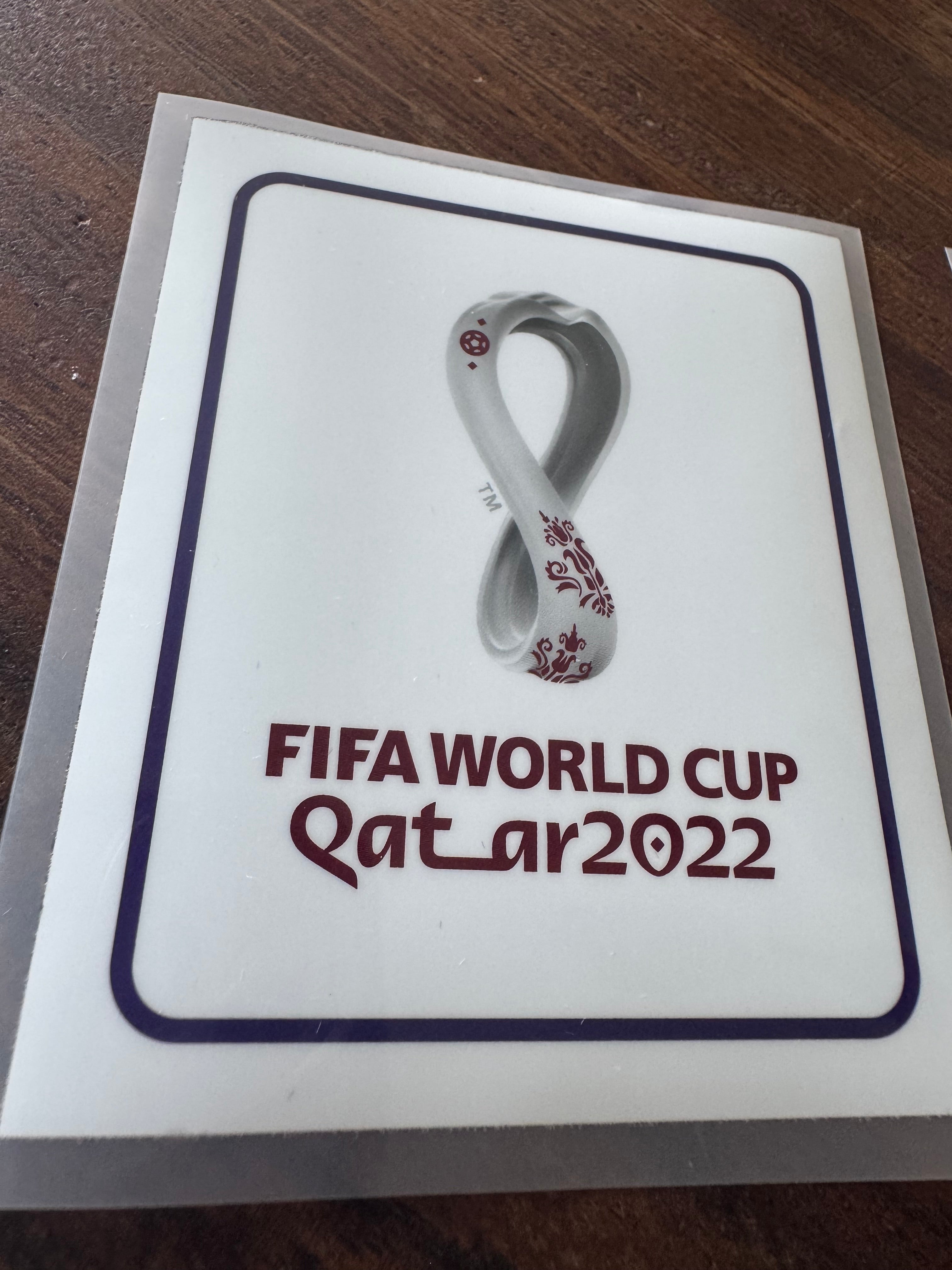 QATAR FIFA WORLD CUP 2022 FOOTBALL SET OF PATCHES  WHITE VERSION