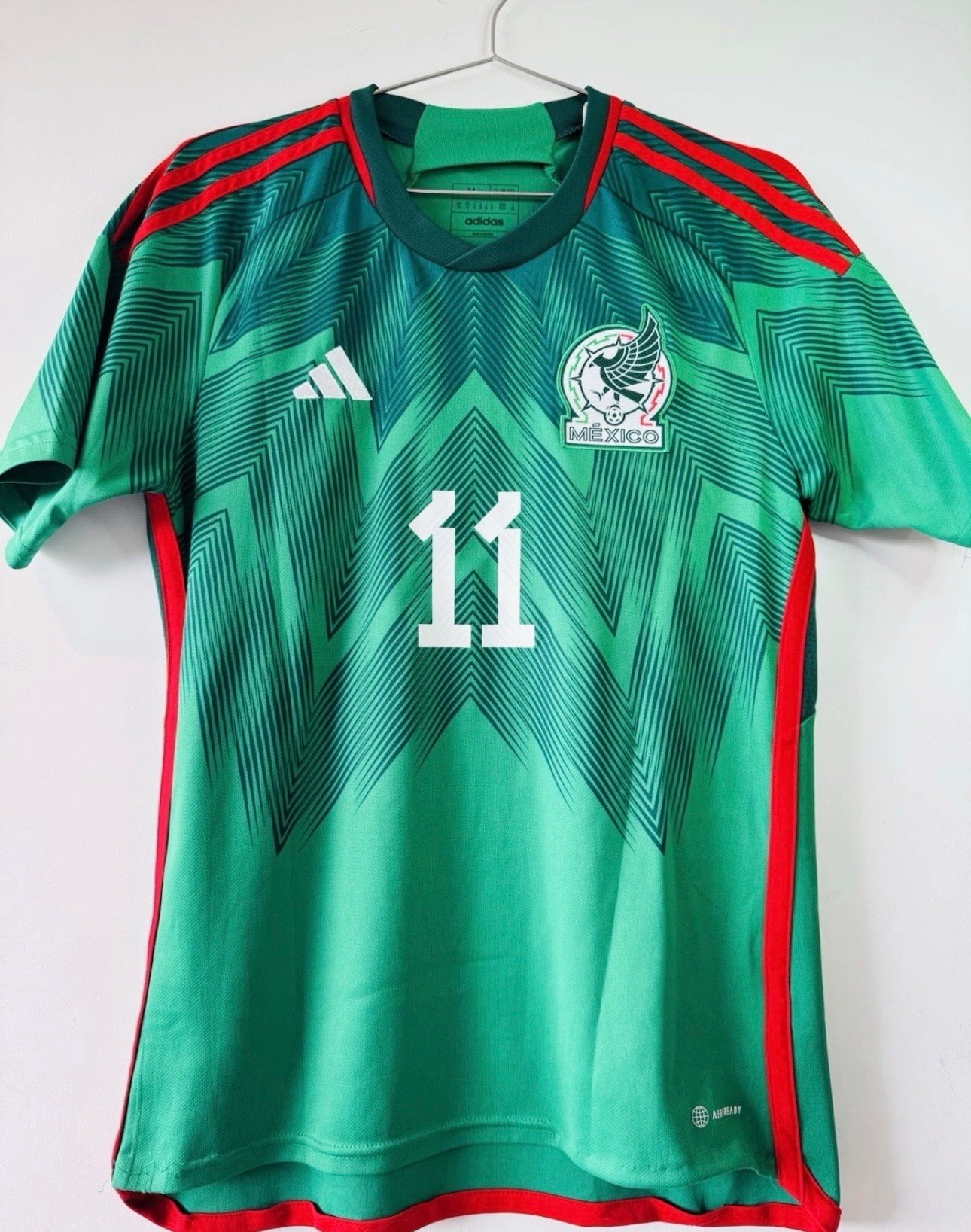 MEXICO HOME JERSEY 2022 ADIDAS [M] SANTI GIMENEZ #11 DAY OF THE DEAD EDITION