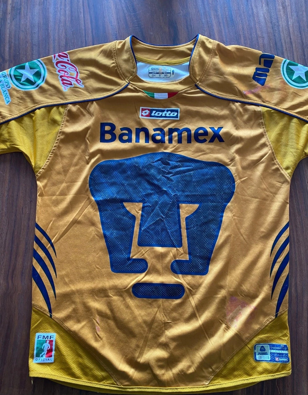 CAMISETA PUMAS UNAM VISITANTE TALLA [S] 2006 2007