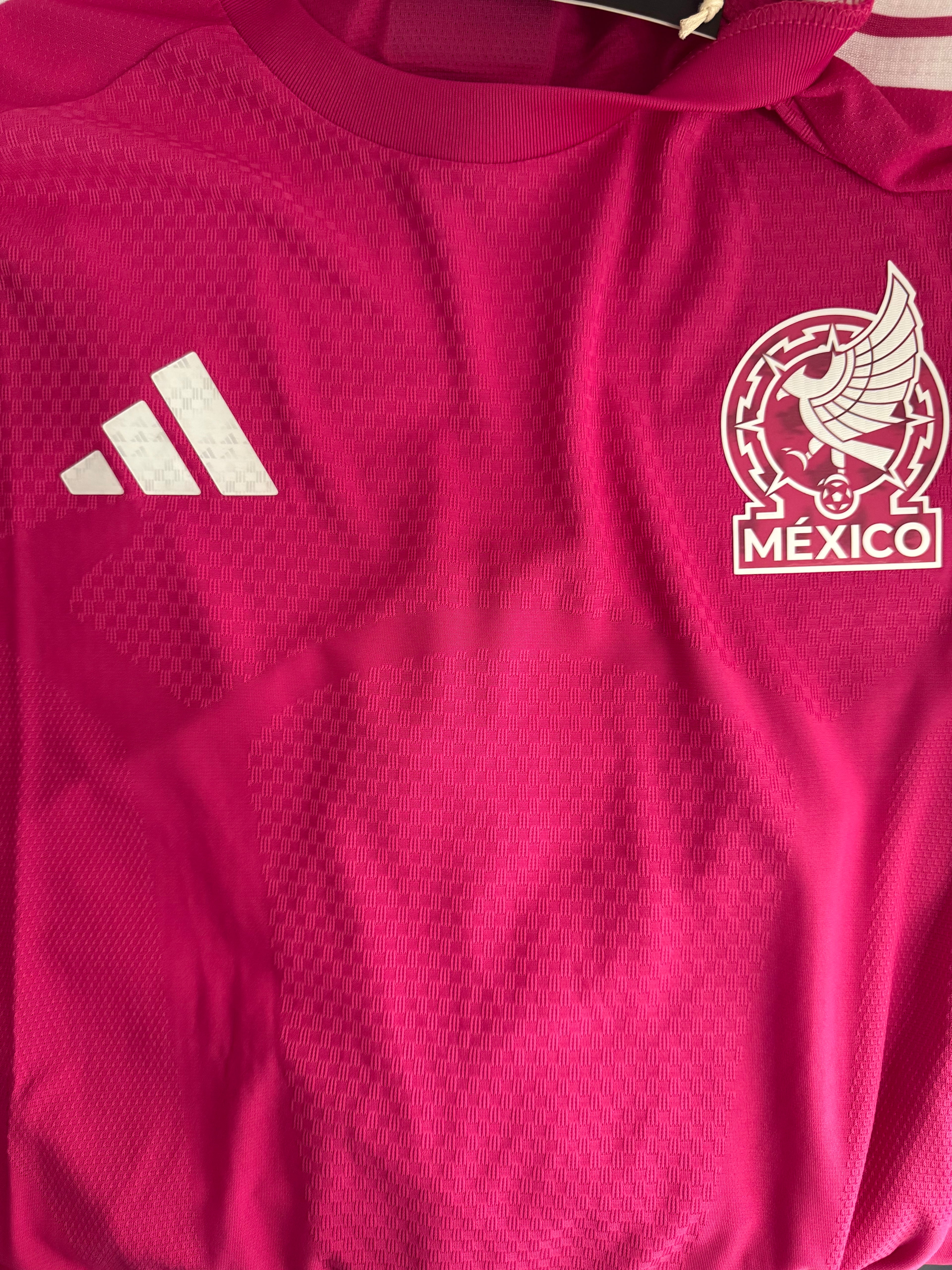 NEW MEXICO GOALKEEPER PINK SHIRT WORLD CUP 2026 AUTHENTIC ADIDAS LONG SLEEVE