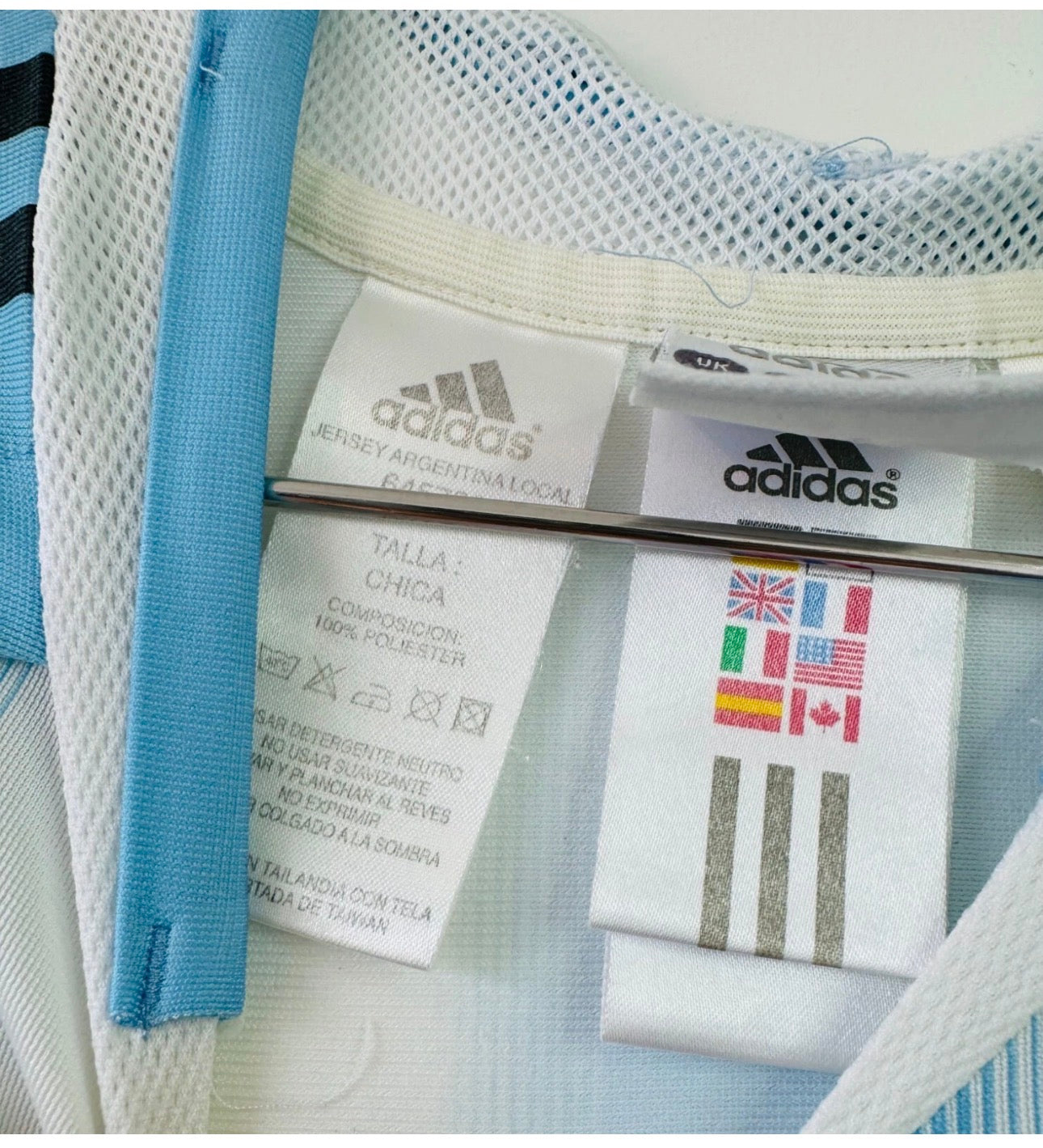 ARGENTINA HOME SHIRT ADIDAS COPA CONFEDERACIONES 2005 [S] AIMAR #10