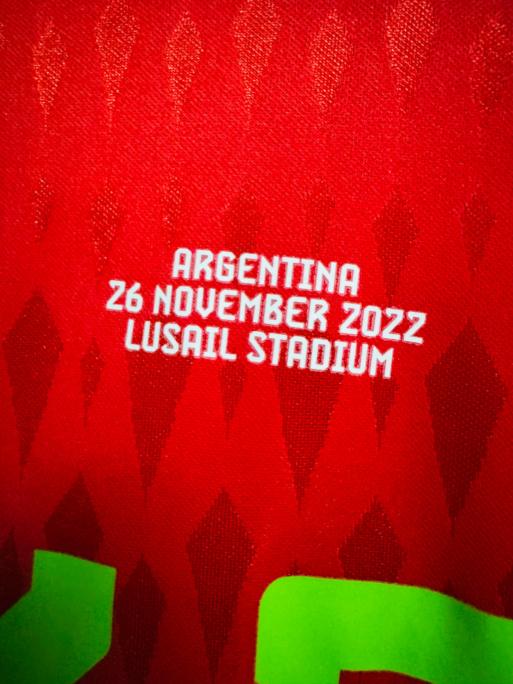 MEXICO MATCH ISSUE SHIRT GOALKEEPER WORLD CUP 2022 QATAR OCHOA  #13 [L] UTILERIA