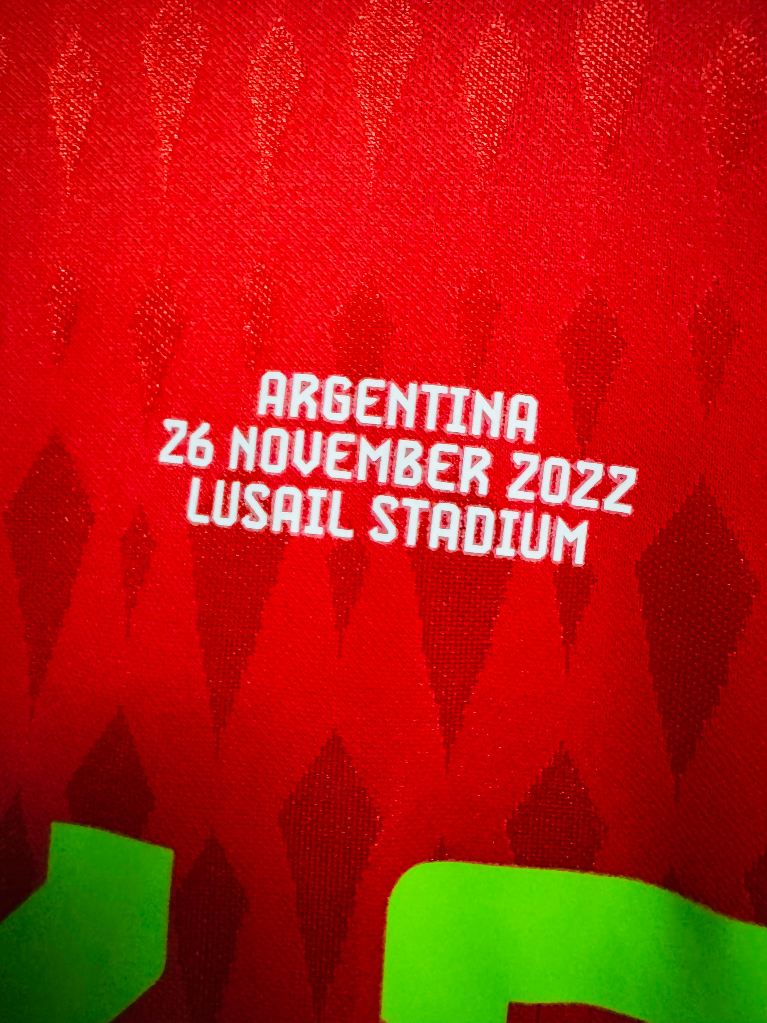 MEXICO MATCH ISSUE SHIRT GOALKEEPER WORLD CUP 2022 QATAR OCHOA  #13 [L] UTILERIA