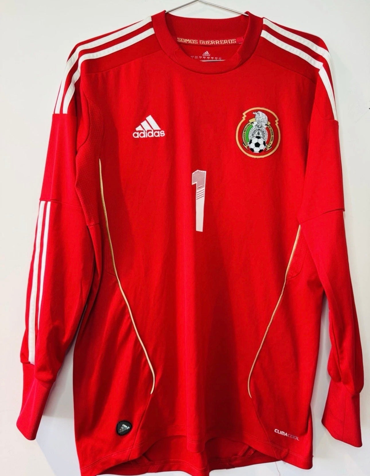MEXICO GOALKEEPER SHIRT JOSE DE JESUS CORONA #1 [S] FOOTBALL JERSEY ADIDAS 2011