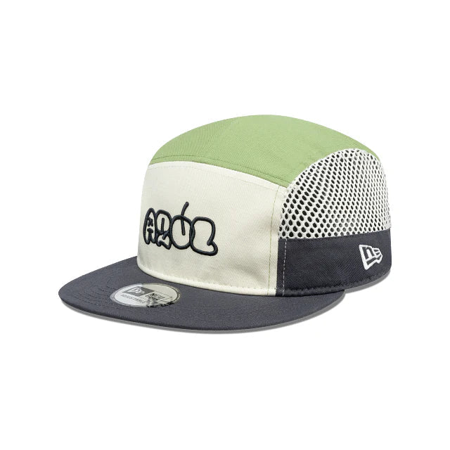 NEW CRUZ AZUL CAMPER CAP GRAFFITI GREEN & WHITE ADJUSTABLE