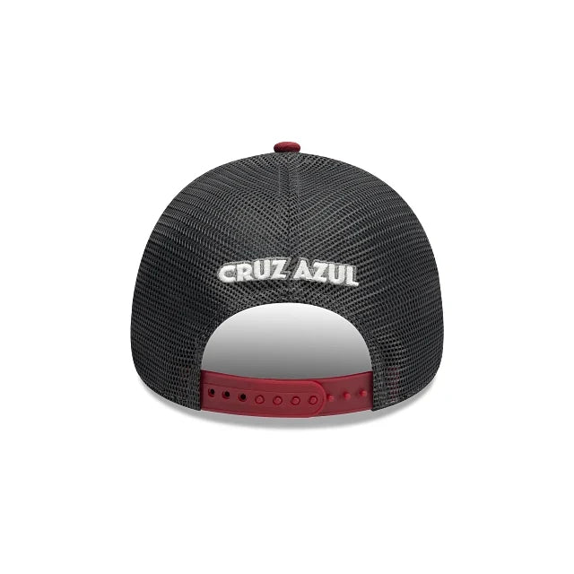 NEW CRUZ AZUL 9FORTY A-FRAME TRUCKER CAP WHITE & RED ADJUSTABLE