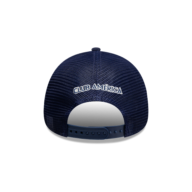 NEW CLUB AMERICA 9FORTY M-CROWN A-FRAME TRUCKER CAP WHITE & NAVY ADJUSTABLE