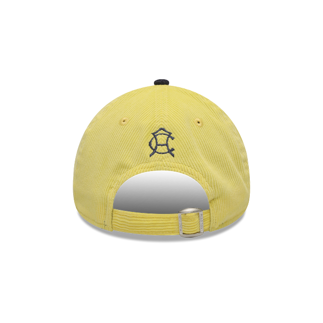 NEW CLUB AMERICA 9FORTY A-FRAME RETRO CORDUROY CAP YELLOW & NAVY ADJUSTABLE
