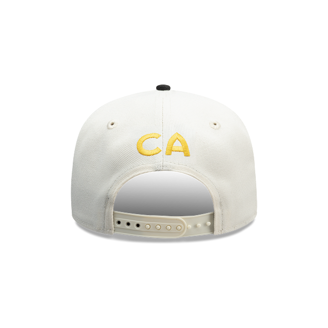 NEW CLUB AMERICA 9SEVENTY WORDMARK CAP WHITE & BLACK ADJUSTABLE