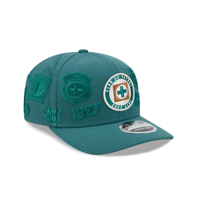 NEW CRUZ AZUL 9SEVENTY ALL OVER PRINT CAP GREEN ADJUSTABLE
