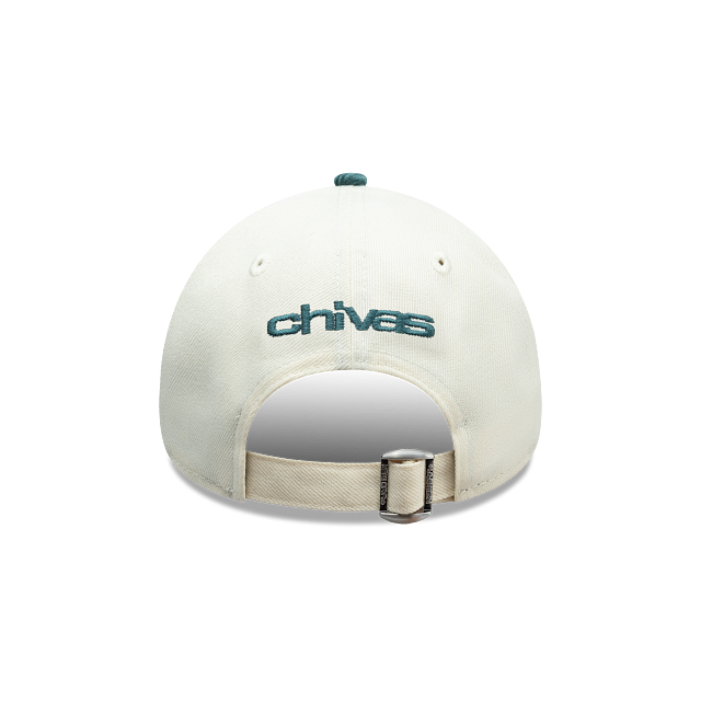 NEW CHIVAS GUADALAJARA 9FORTY A-FRAME RETRO CORDUROY VISOR CAP WHITE & GREEN ADJUSTABLE