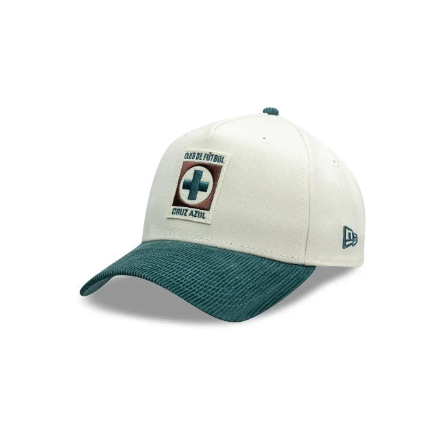 NEW CRUZ AZUL 9FORTY A-FRAME PATCH CAP WHITE & GREEN ADJUSTABLE