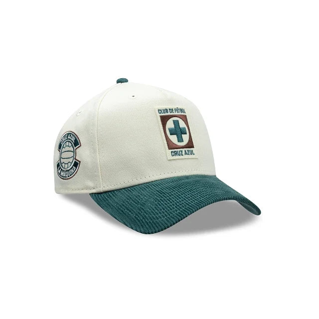 NEW CRUZ AZUL 9FORTY A-FRAME PATCH CAP WHITE & GREEN ADJUSTABLE