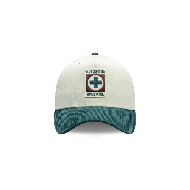 NEW CRUZ AZUL 9FORTY A-FRAME PATCH CAP WHITE & GREEN ADJUSTABLE
