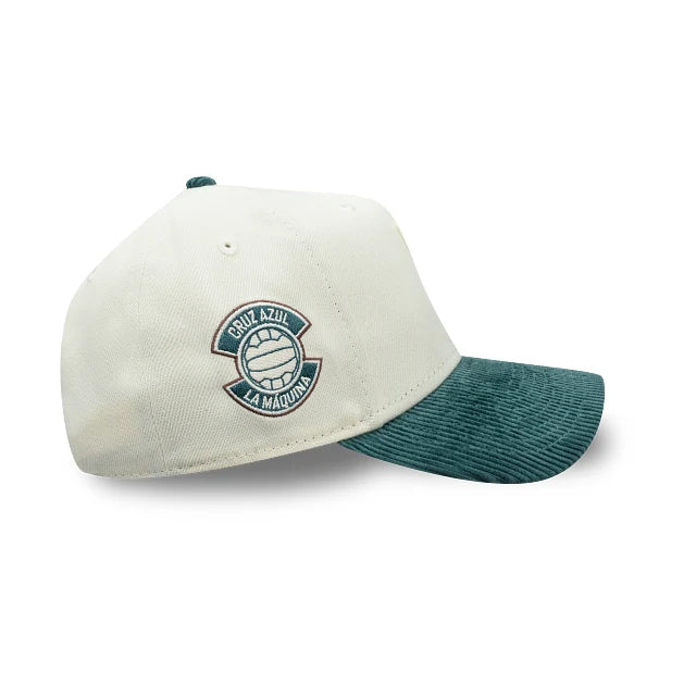 NEW CRUZ AZUL 9FORTY A-FRAME PATCH CAP WHITE & GREEN ADJUSTABLE