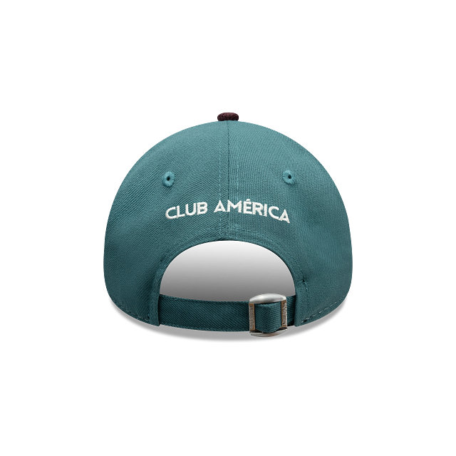 NEW CLUB AMERICA 9FORTY A-FRAME RETRO CORDUROY VISOR CAP GREEN, WHITE & MAROON ADJUSTABLE
