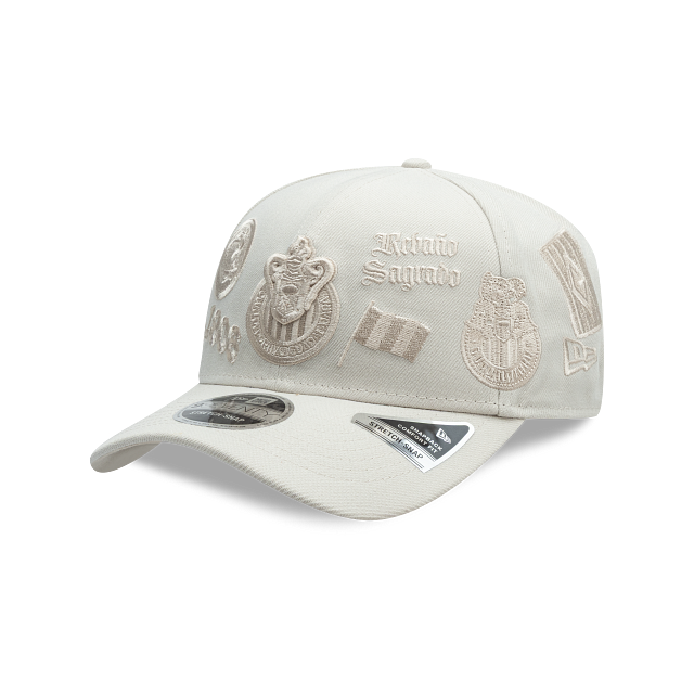 NEW CHIVAS GUADALAJARA 9SEVENTY ALL OVER LOGO CAP WHITE ADJUSTABLE