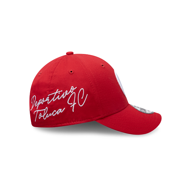 NEW TOLUCA FC 9FORTY SIDE SCRIPT CAP RED ADJUSTABLE