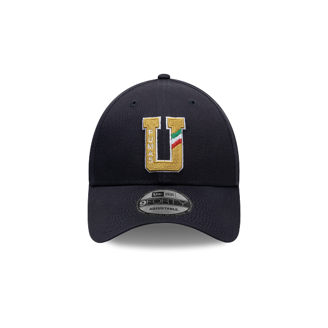 NEW PUMAS UNAM 9FORTY SIDE SCRIPT CAP NAVY ADJUSTABLE