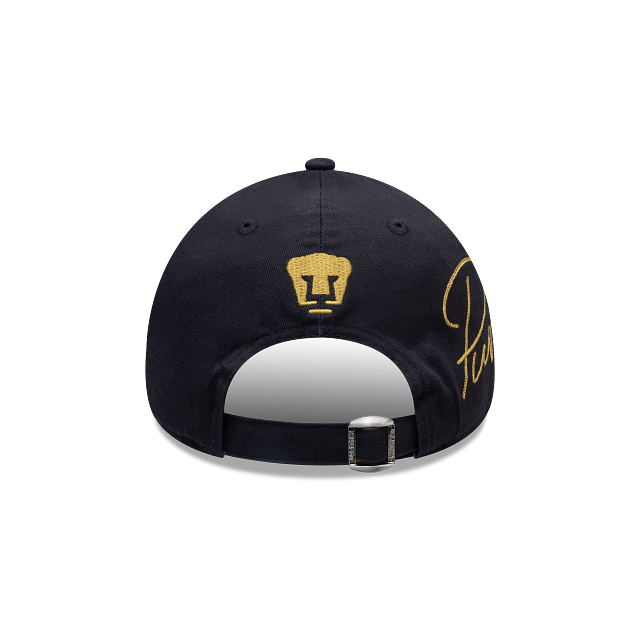 NEW PUMAS UNAM 9FORTY SIDE SCRIPT CAP NAVY ADJUSTABLE