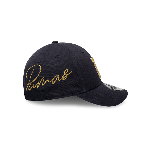 NEW PUMAS UNAM 9FORTY SIDE SCRIPT CAP NAVY ADJUSTABLE