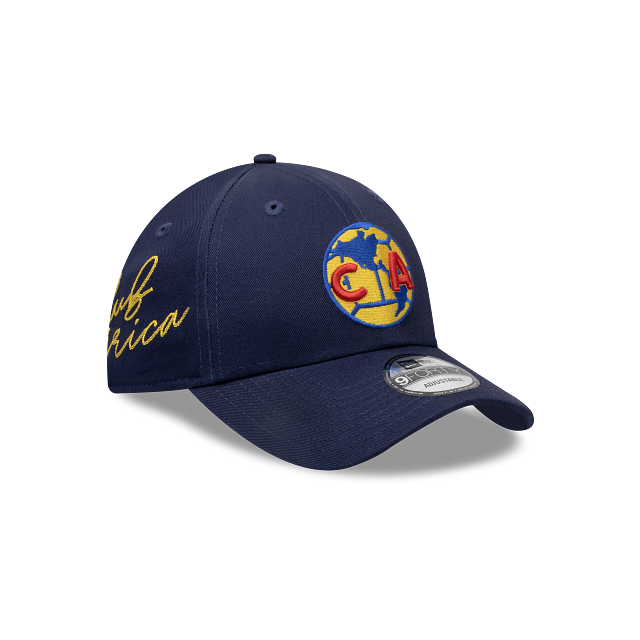 NEW CLUB AMERICA 9FORTY SIDE SCRIPT CAP NAVY ADJUSTABLE