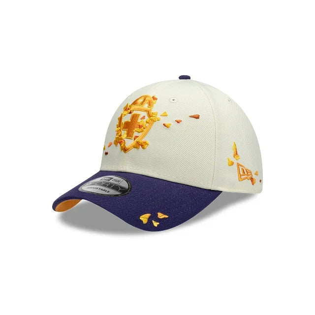NEW CRUZ AZUL 9FORTY DIA DE MUERTOS CAPSULE CAP WHITE & PURPLE ADJUSTABLE