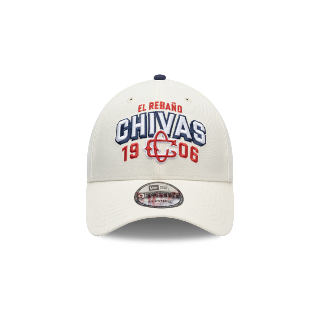 NEW CHIVAS GUADALAJARA 9FORTY WORDMARK CAP WHITE ADJUSTABLE