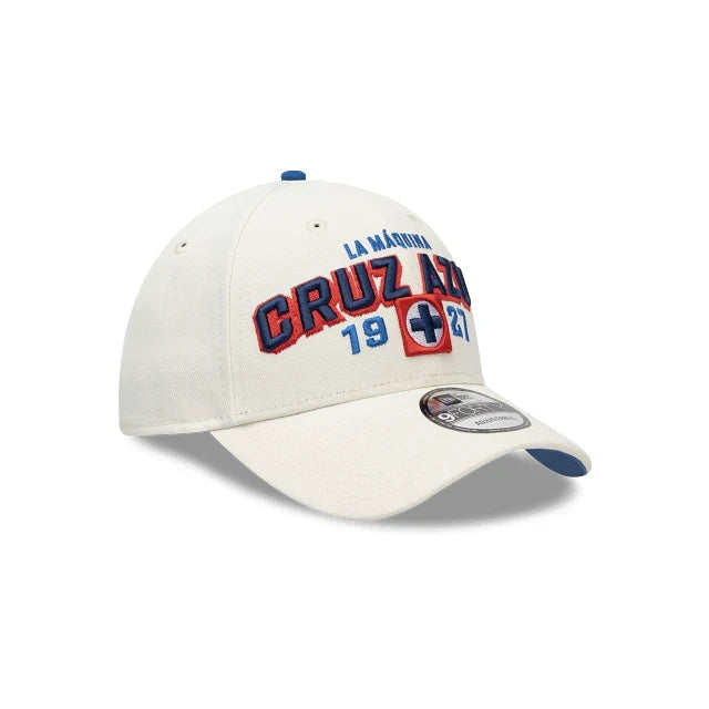 NEW CRUZ AZUL 9FORTY WORDMARK CAP WHITE ADJUSTABLE