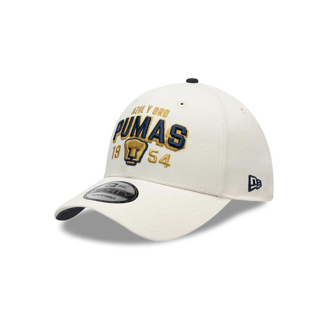 NEW PUMAS UNAM 9FORTY WORDMARK CAP WHITE ADJUSTABLE