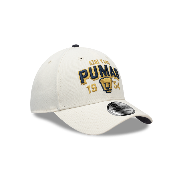 NEW PUMAS UNAM 9FORTY WORDMARK CAP WHITE ADJUSTABLE