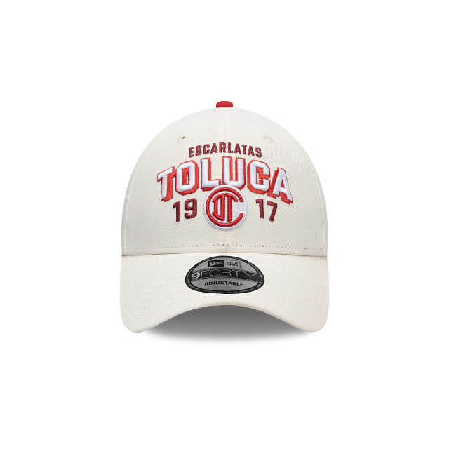 NEW TOLUCA FC 9FORTY WORDMARK CAP WHITE ADJUSTABLE