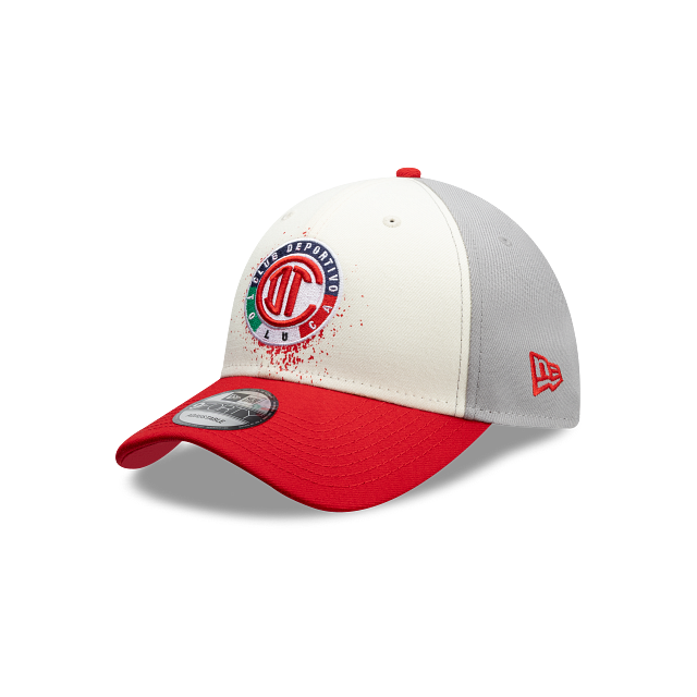 NEW TOLUCA FC 9FORTY SPRAY CAP WHITE, GRAY & RED ADJUSTABLE