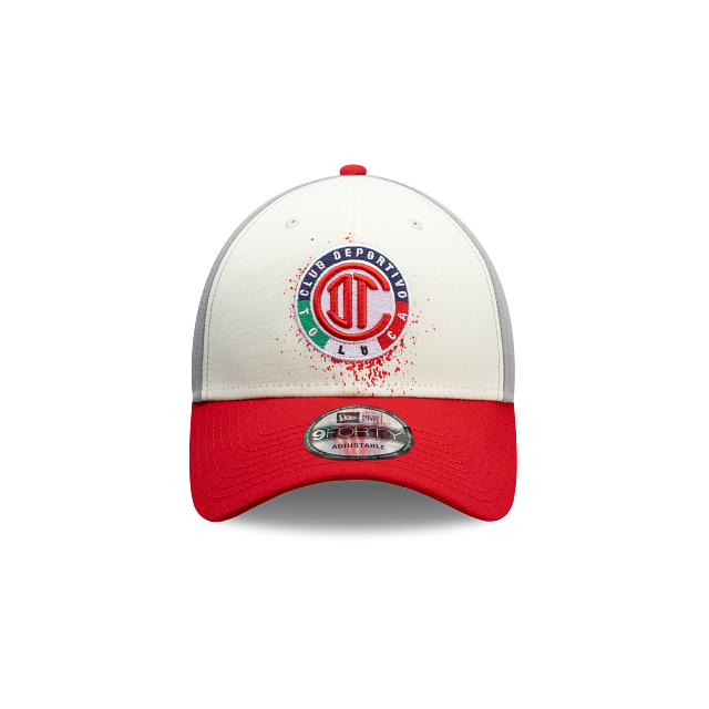 NEW TOLUCA FC 9FORTY SPRAY CAP WHITE, GRAY & RED ADJUSTABLE