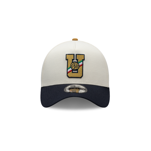 NEW PUMAS UNAM 9FORTY A-FRAME TWO-TONE U LOGO CAP WHITE & NAVY ADJUSTA ...