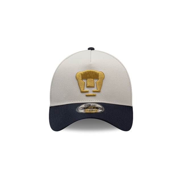 NEW PUMAS UNAM 9FORTY A-FRAME TWO-TONE PUMA LOGO CAP WHITE & NAVY ADJUSTABLE